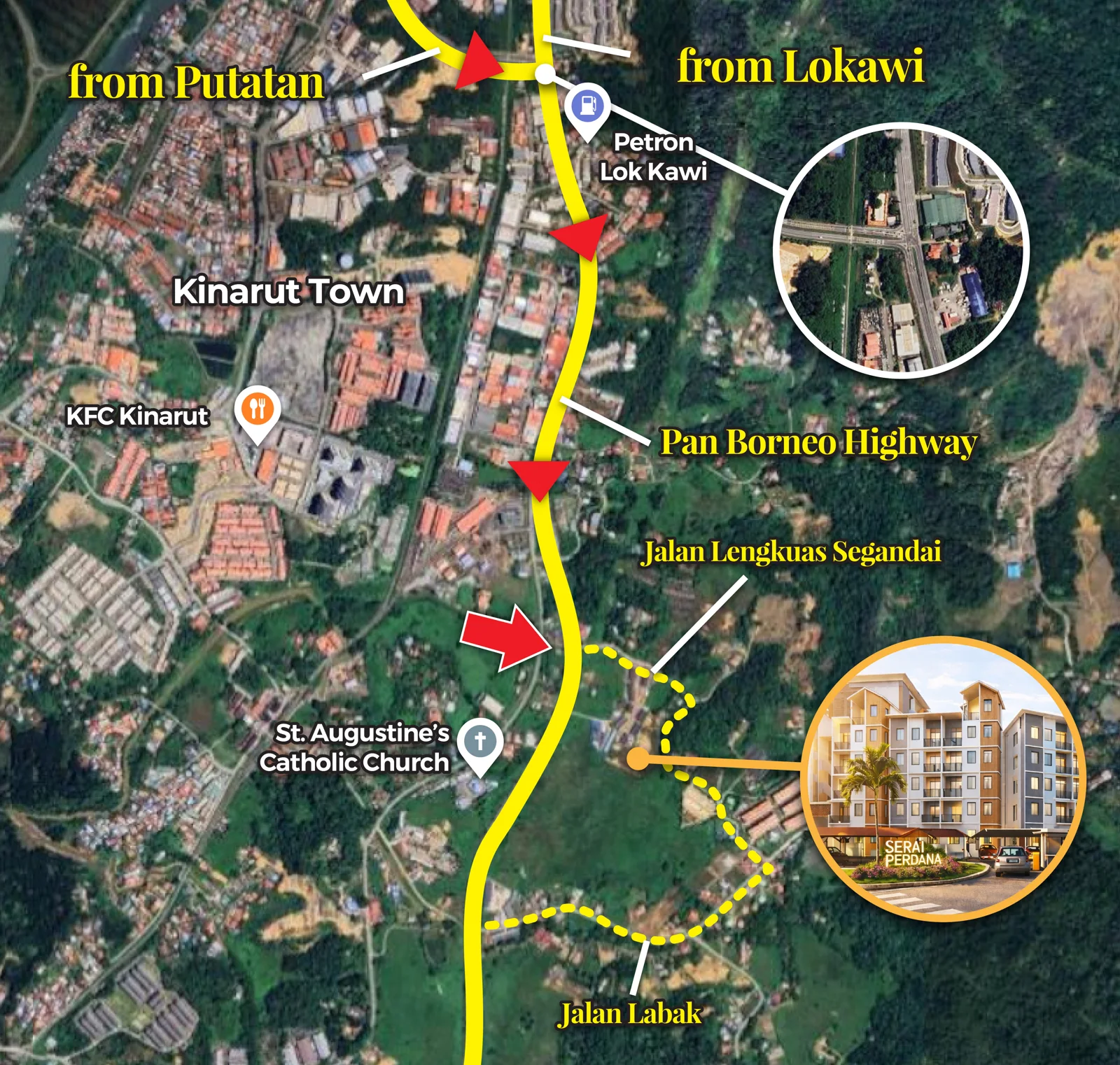 Location of Serai Perdana