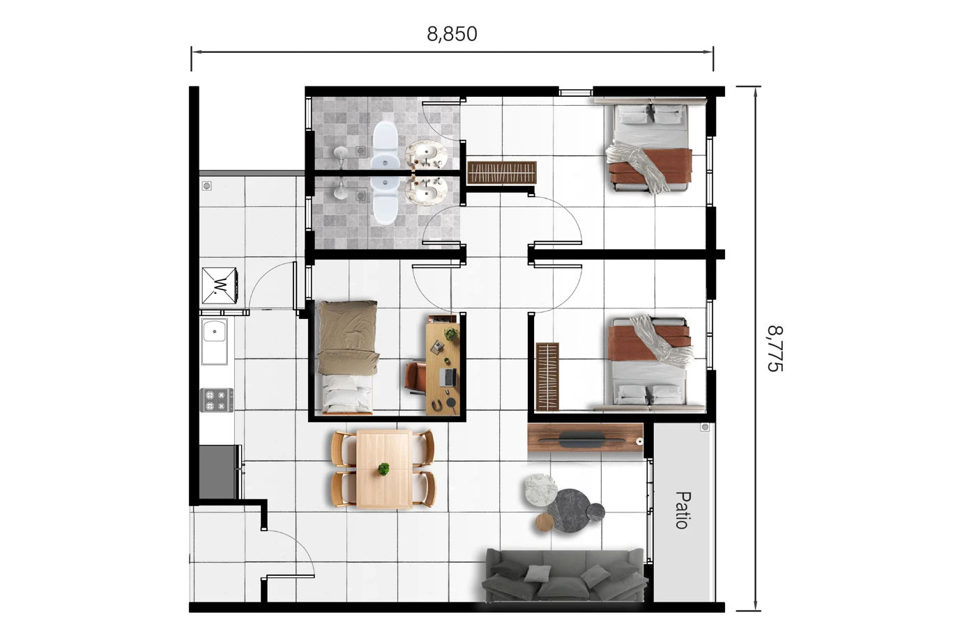 Serai Perdana Type B2 floor plan