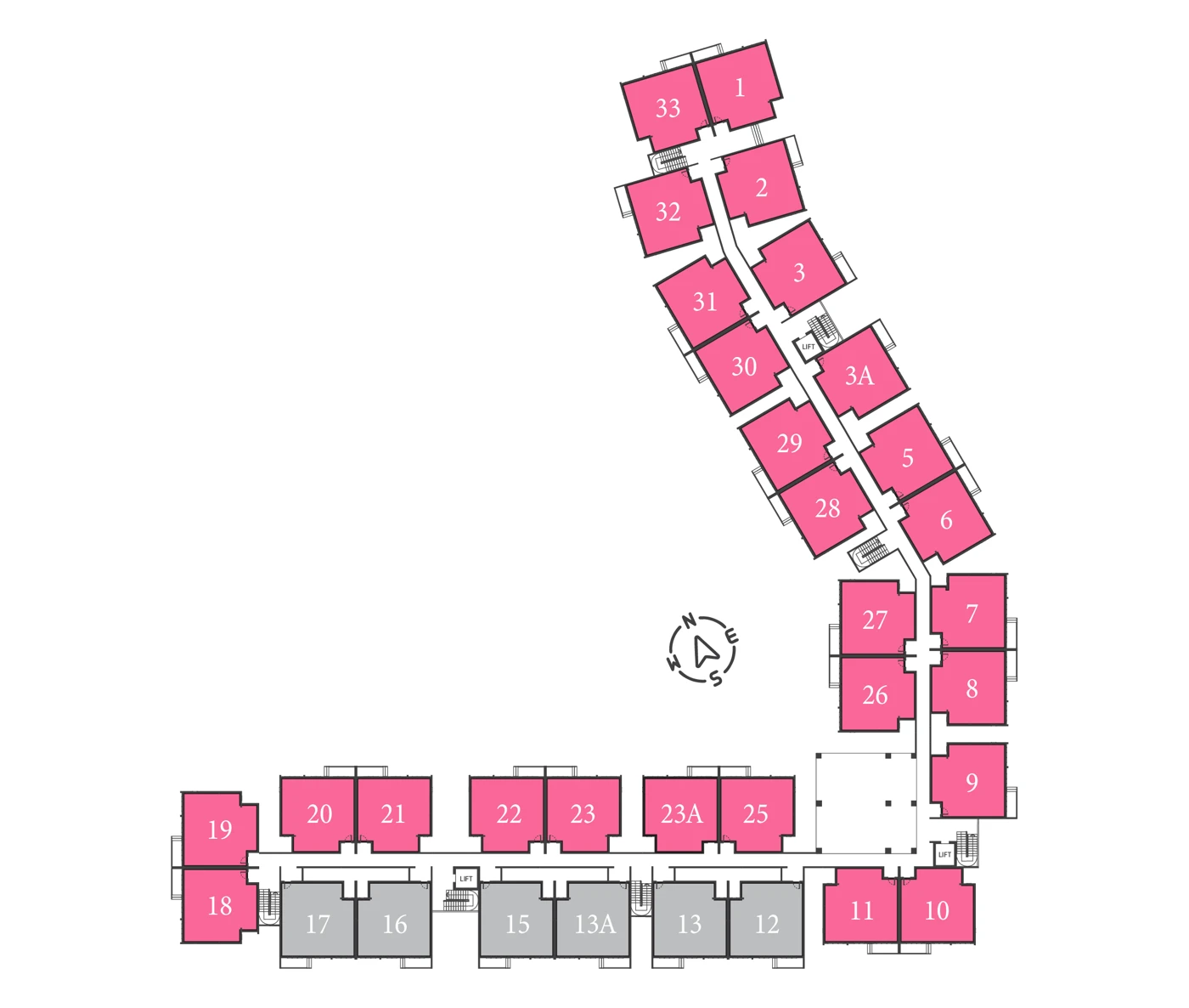 Serai Perdana Type B2 unit position