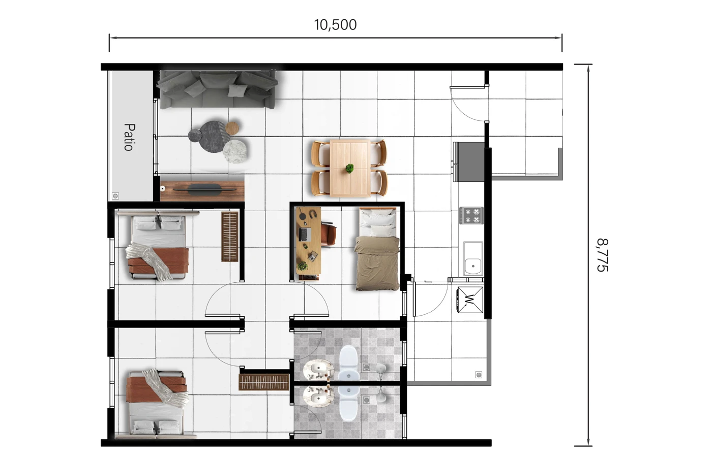 Serai Perdana Type B3 floor plan