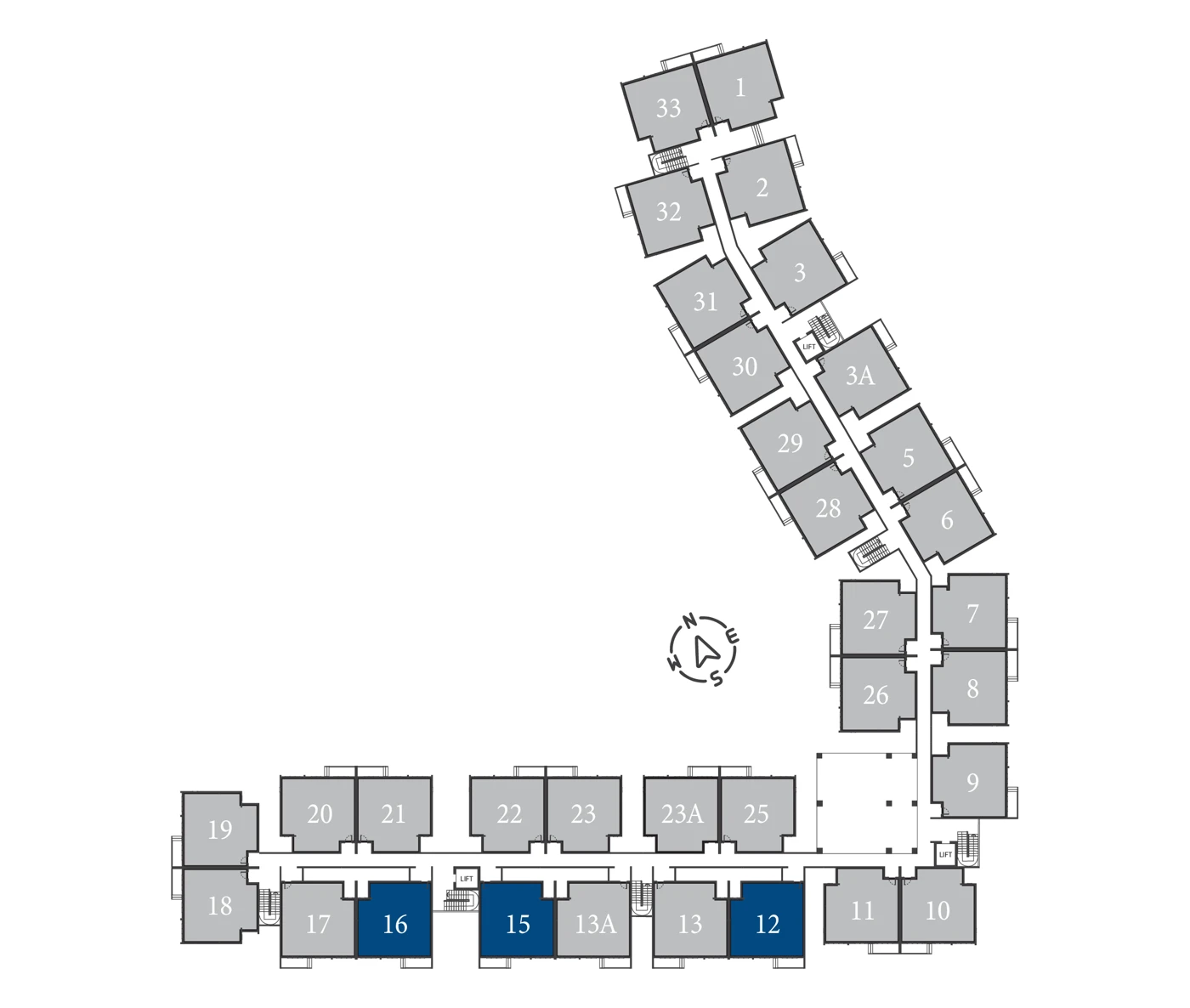 Serai Perdana Type C1 unit position
