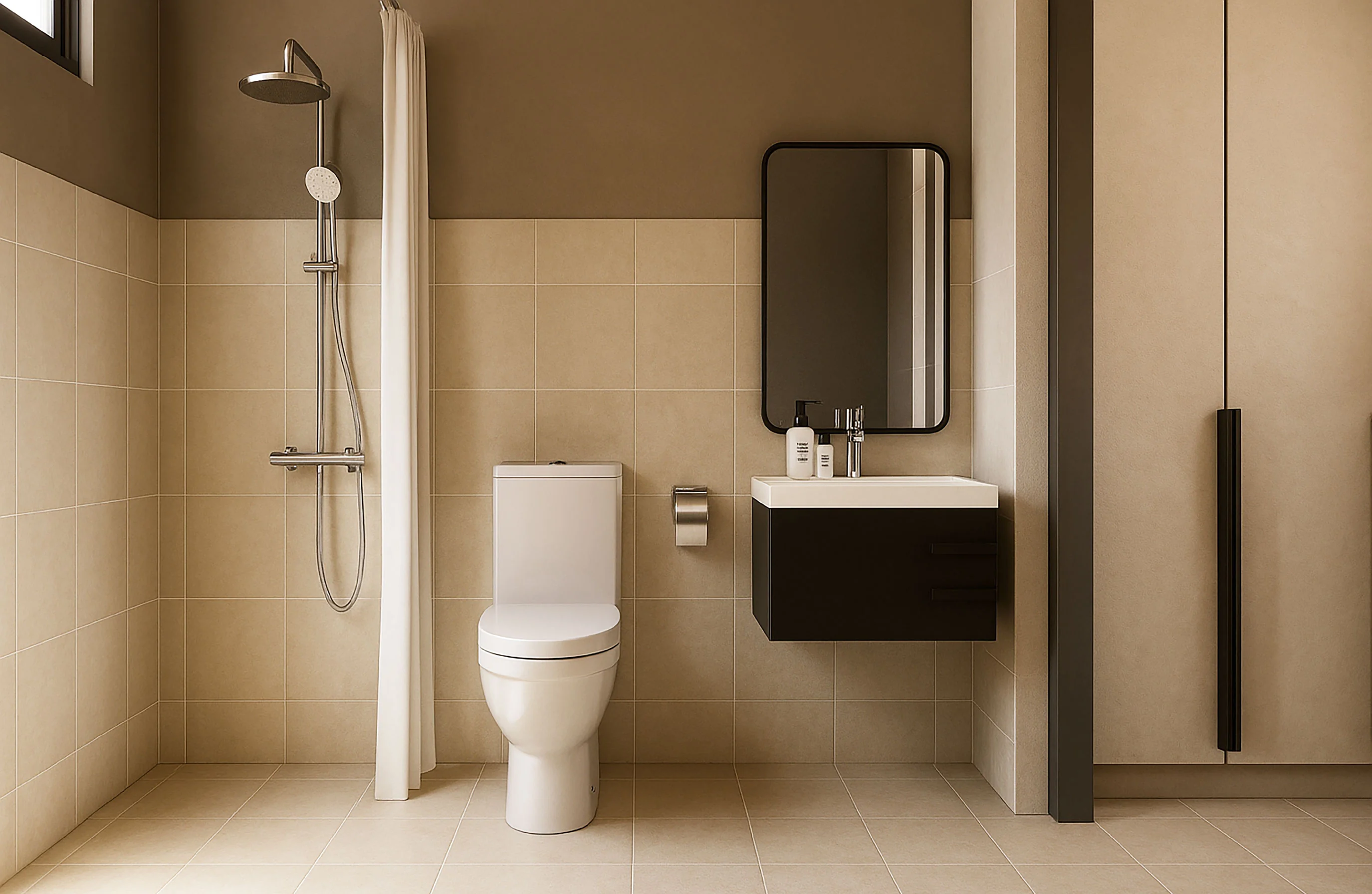 Serai Perdana Type A bathroom render